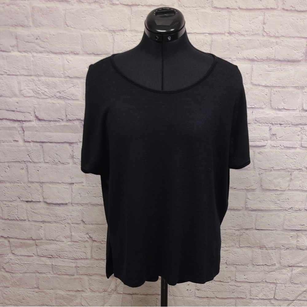 rag & bone Classic Black‎ Short Sleeve Top